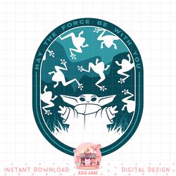 star wars the mandalorian grogu _ frogs may the force png, digital download, instant