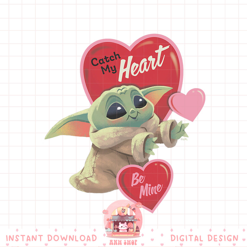 Star Wars The Mandalorian Grogu Be Mine Valentine png, digital download, instant .jpg