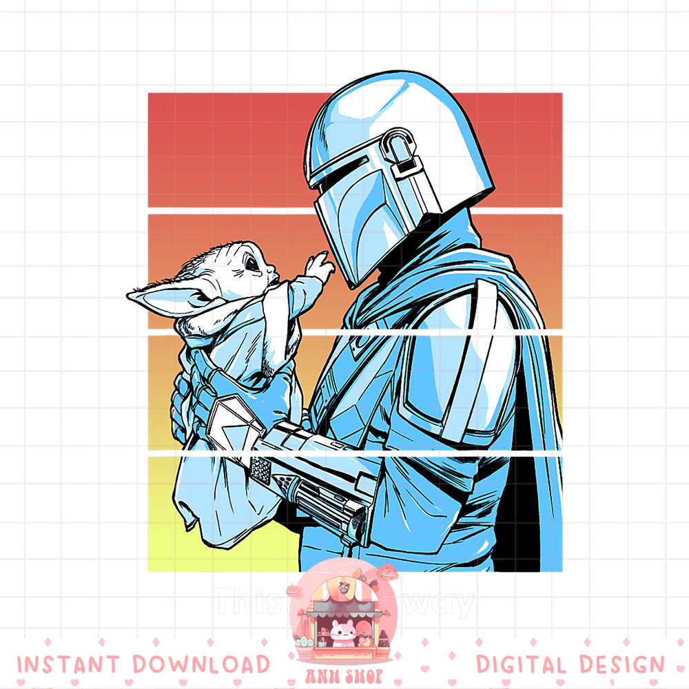 Star Wars The Mandalorian Mando And Grogu This Is The Way png, digital download, instant .jpg