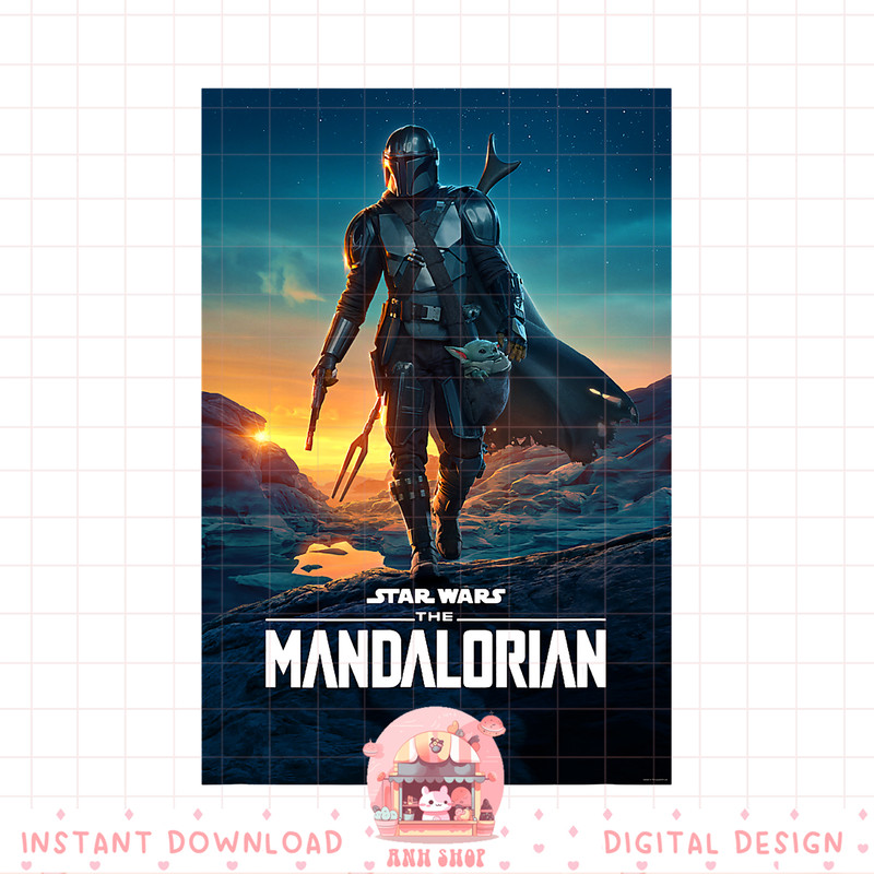 Star Wars The Mandalorian Season 2 Poster png, digital download, instant .jpg