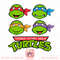 Teenage Mutant Ninja Turtles 16-Bit Turtle Heads png, digital download, instant .jpg