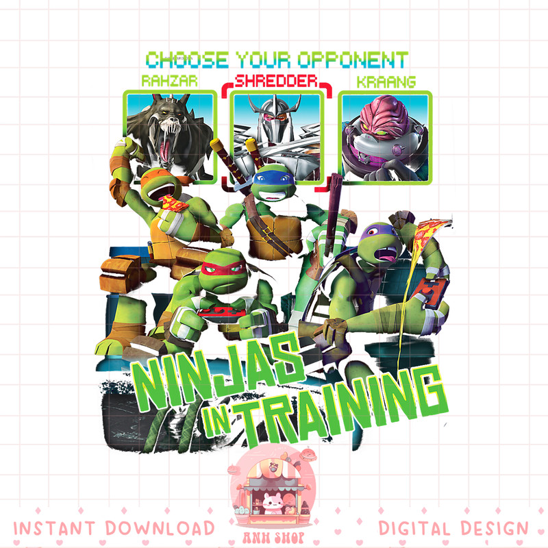 Teenage Mutant Ninja Turtles Choose Your Opponent png, digital download, instant .jpg