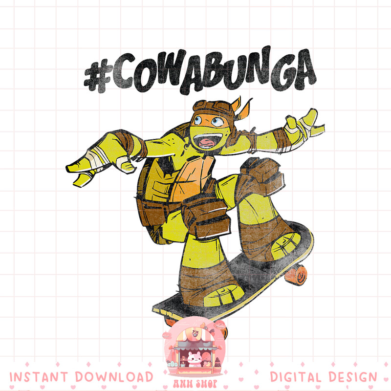 Teenage Mutant Ninja Turtles Cowabunga Skateboard png, digital download, instant .jpg