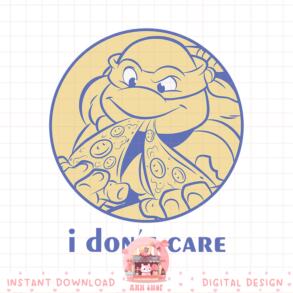 Teenage Mutant Ninja Turtles I Don_t Care Retro Tee-Shirt .jpg