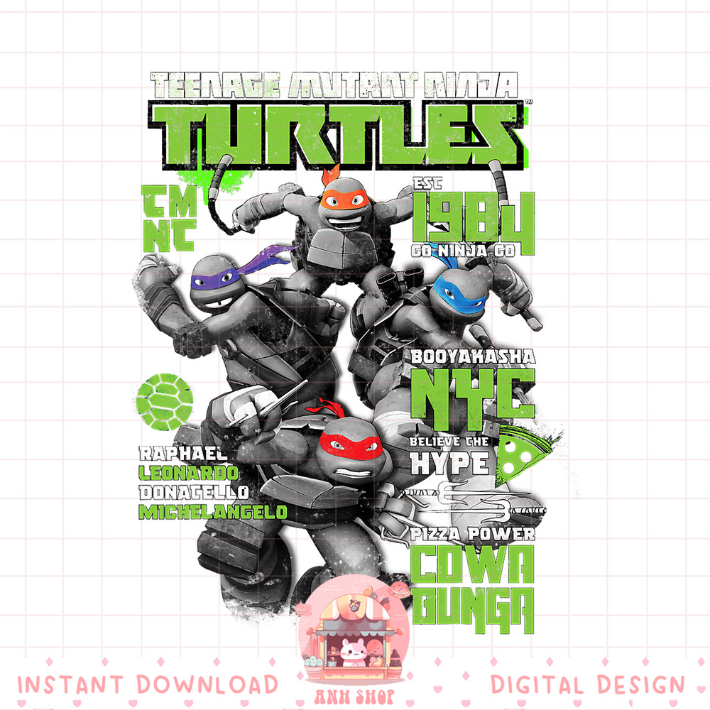Teenage Mutant Ninja Turtles Magazine Cover png, digital download, instant .jpg