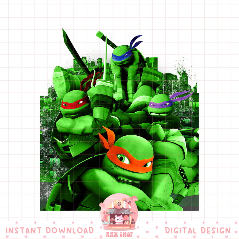 Teenage Mutant Ninja Turtles Mean Green Action Graphic Tee .jpg