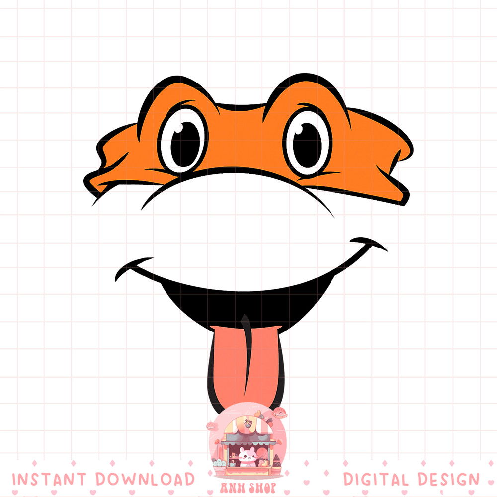 Teenage Mutant Ninja Turtles Michelangelo Tongue Out png, digital download, instant .jpg