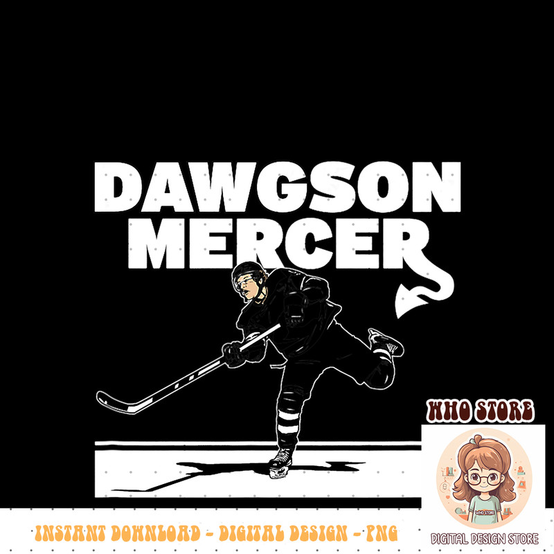 Dawson Mercer, Dawgson Mercer, New Jersey Hockey PNG Download.jpg