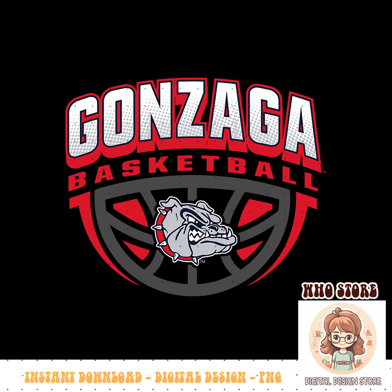 Gonzaga Bulldogs Basketball Dribble Navy Officially Licensed, PNG sublimation copy.jpg