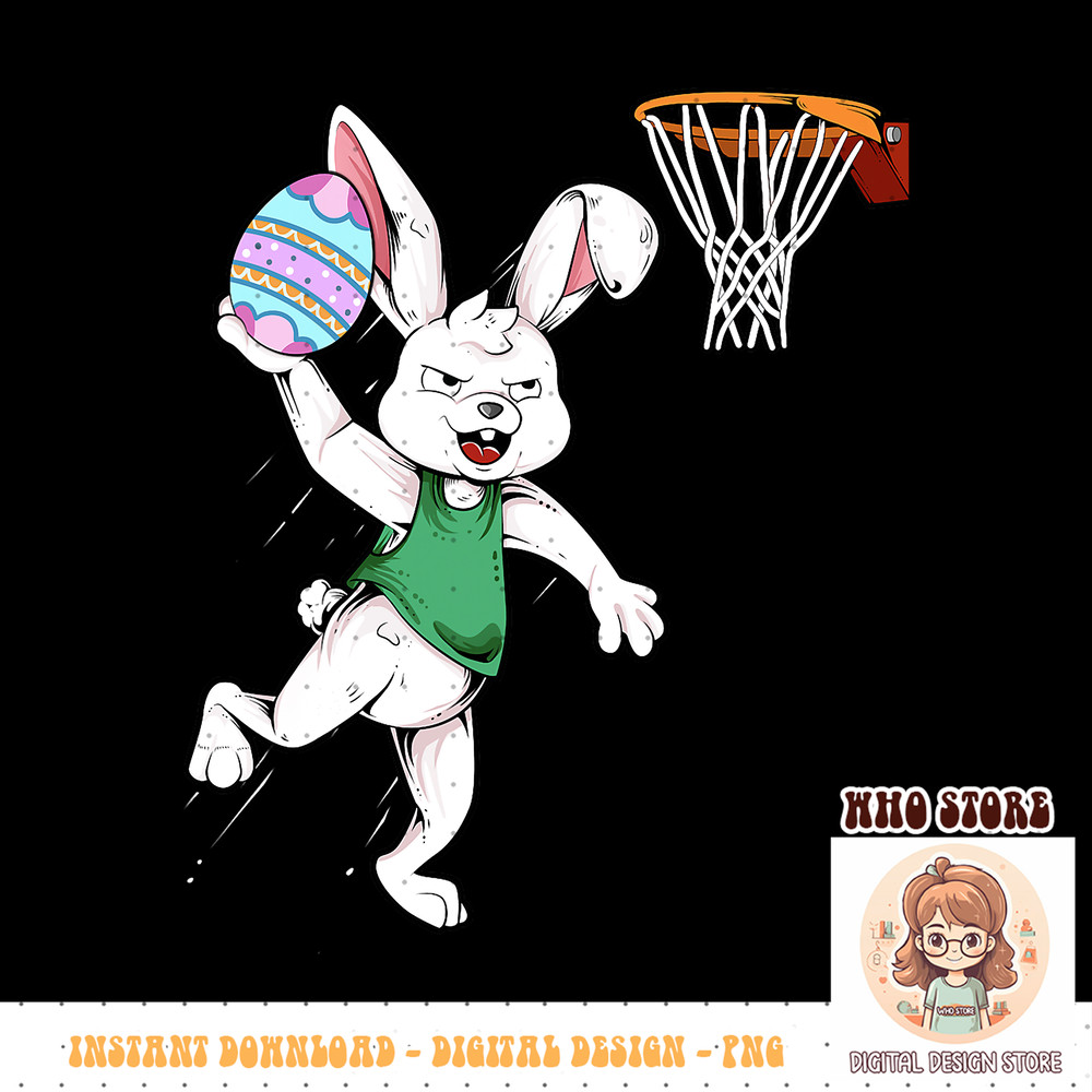 Happy Easter Shirt Kids Boys Bunny Dunk Basketball Easter, PNG sublimation copy.jpg