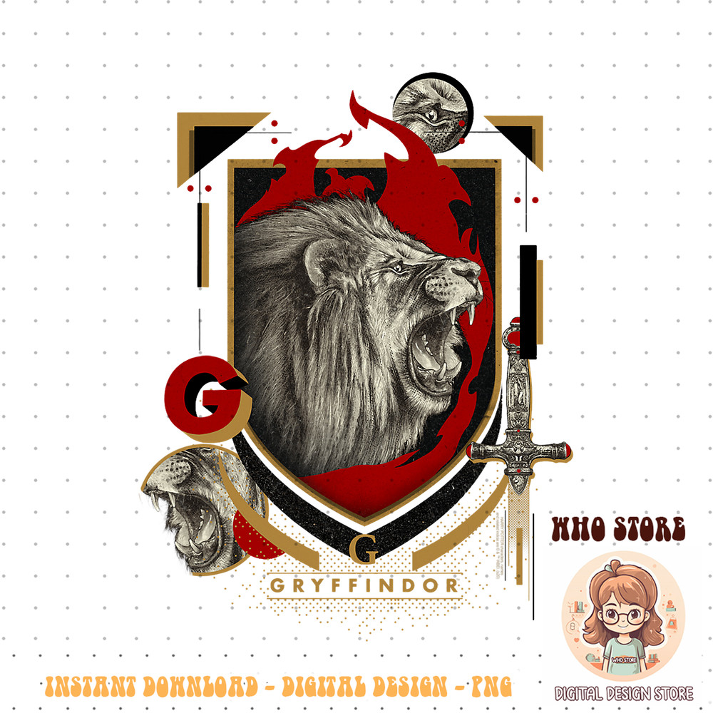 Harry Potter Gryffindor Magicial Mischief Level Up Crest PNG Download.jpg