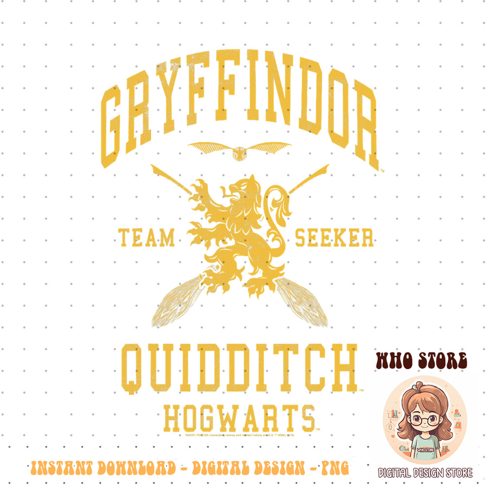 Harry Potter Gryffindor Team Seeker Hogwarts Quidditch PNG Download.jpg