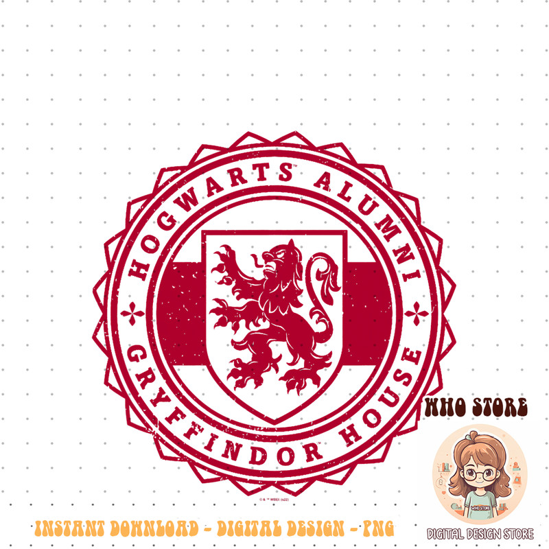 Harry Potter Hogwarts Alumni Gryffindor House PNG Download.jpg