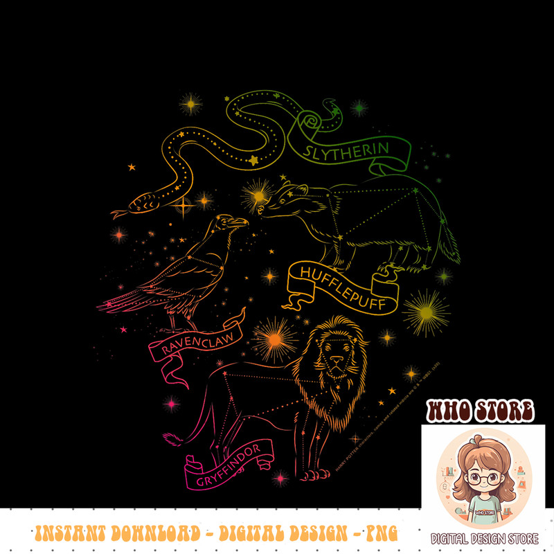 Harry Potter Hogwarts Rainbow Line Art PNG Download.jpg