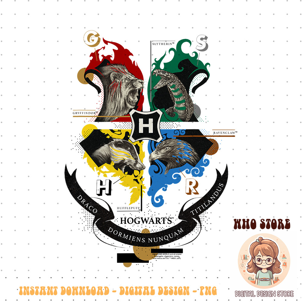 Harry Potter Hogwarts Shield Realistic Mascots PNG Download.jpg