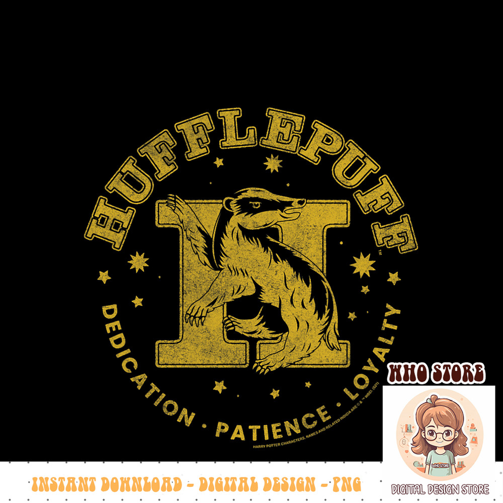 Harry Potter House Hufflepuff Dedication, Patience, Loyalty PNG Download.jpg