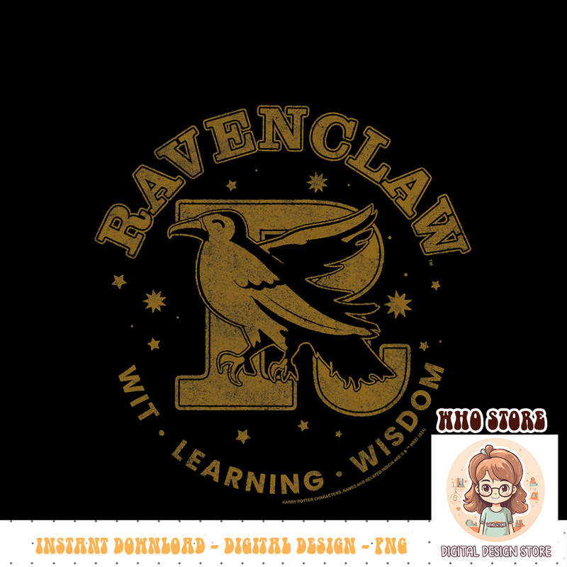 Harry Potter House Ravenclaw Wit, Learning, Wisdom PNG Download.jpg