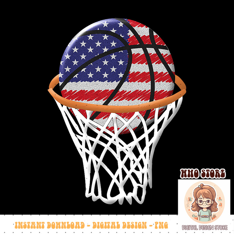 Kids 4th of July Basketball USA Flag Kids Youth Boys Girls Player PNG sublimation copy.jpg
