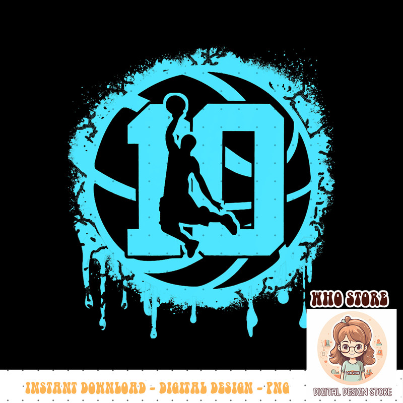 Kids Basketball Slam Dunk 10th 10 Year Old Birthday Party Theme PNG sublimation copy.jpg