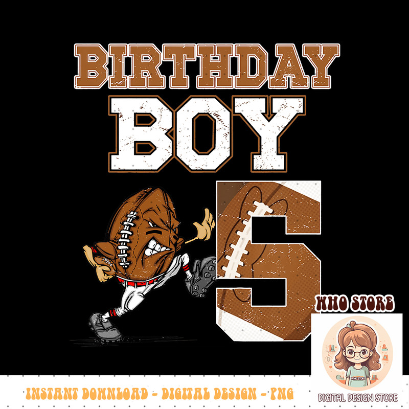 Kids Football 5th Birthday Party Decorations For Boys 5 Yrs Old PNG sublimation.pngKids Football 5th Birthday Party Decorations For Boys 5 Yrs Old PNG sublimati