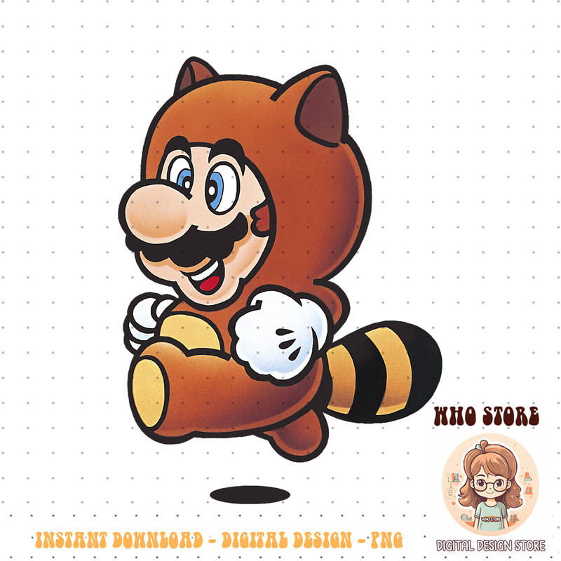 Nintendo Super Mario Tanooki Suit Jump Graphic png download png download copy.jpg
