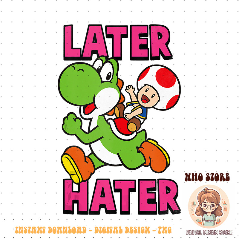 Nintendo Super Mario Yoshi Toad Later Hater Tank Top copy.jpg