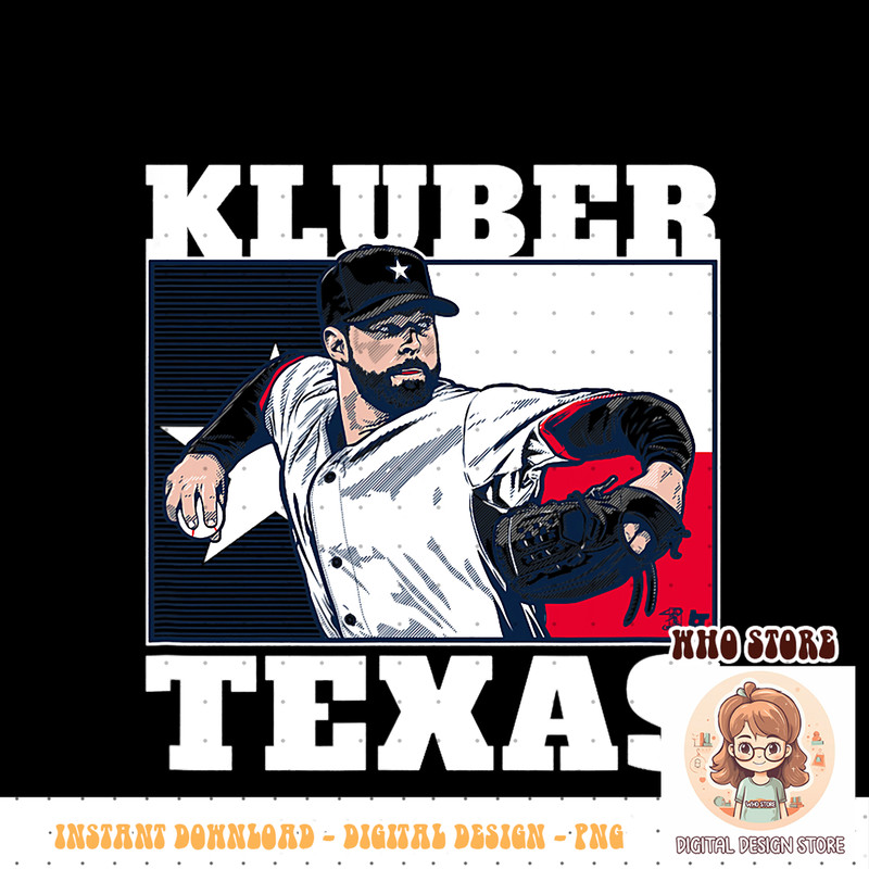 Officially Licensed Corey Kluber, Texas Kluber PNG Download.jpg