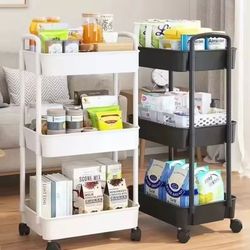 multi layer trolley kitchen rack