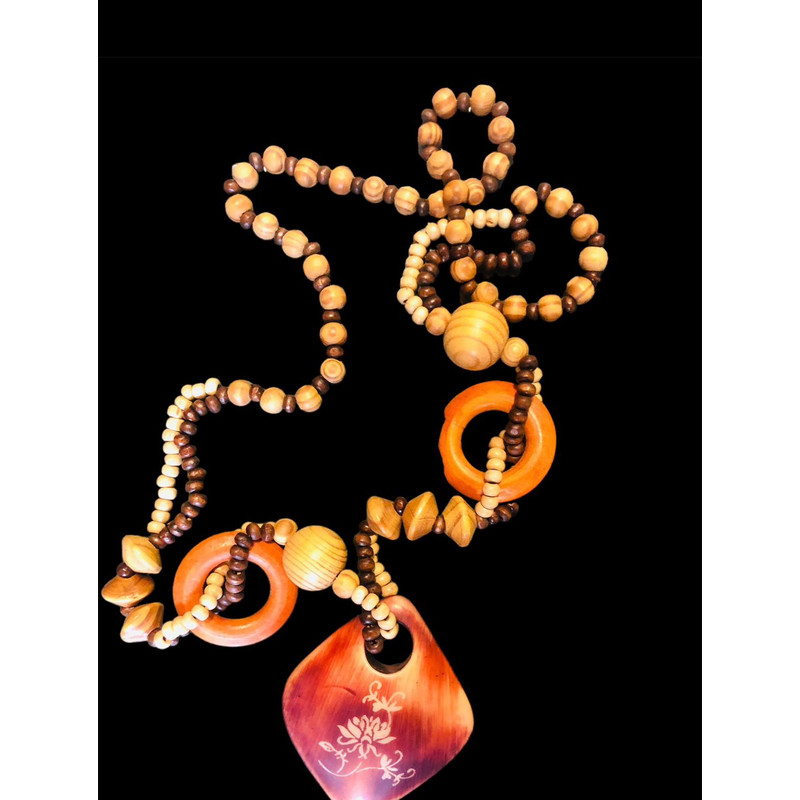 Wooden Neckless Chain For Women 0