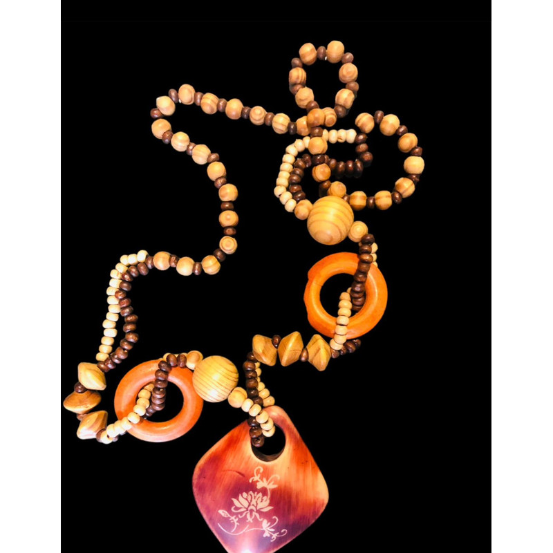 Wooden Neckless Chain For Women 1
