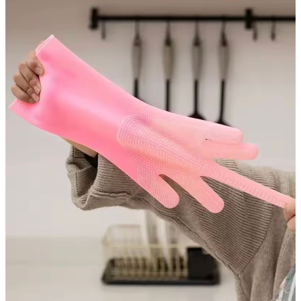 Magic Silicone Dishwashing Gloves 2