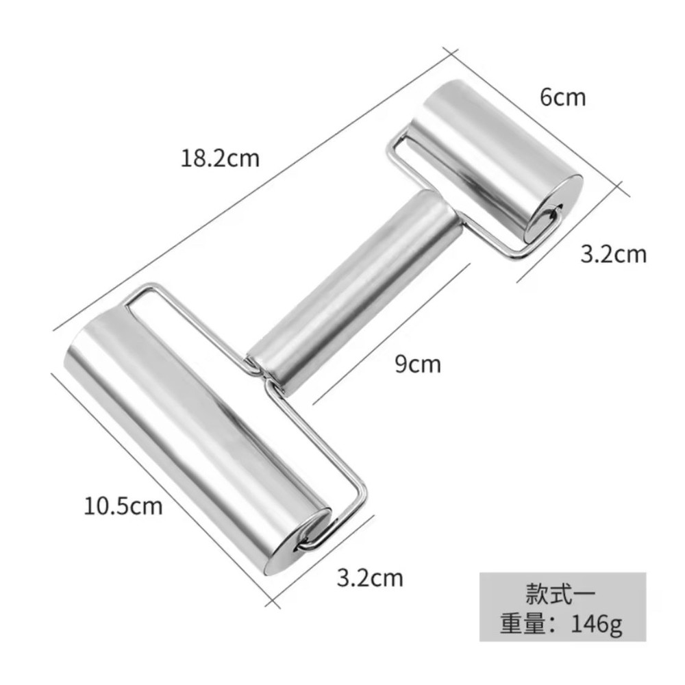 Stainless Steel Double Head NonStick Rolling Pin 3