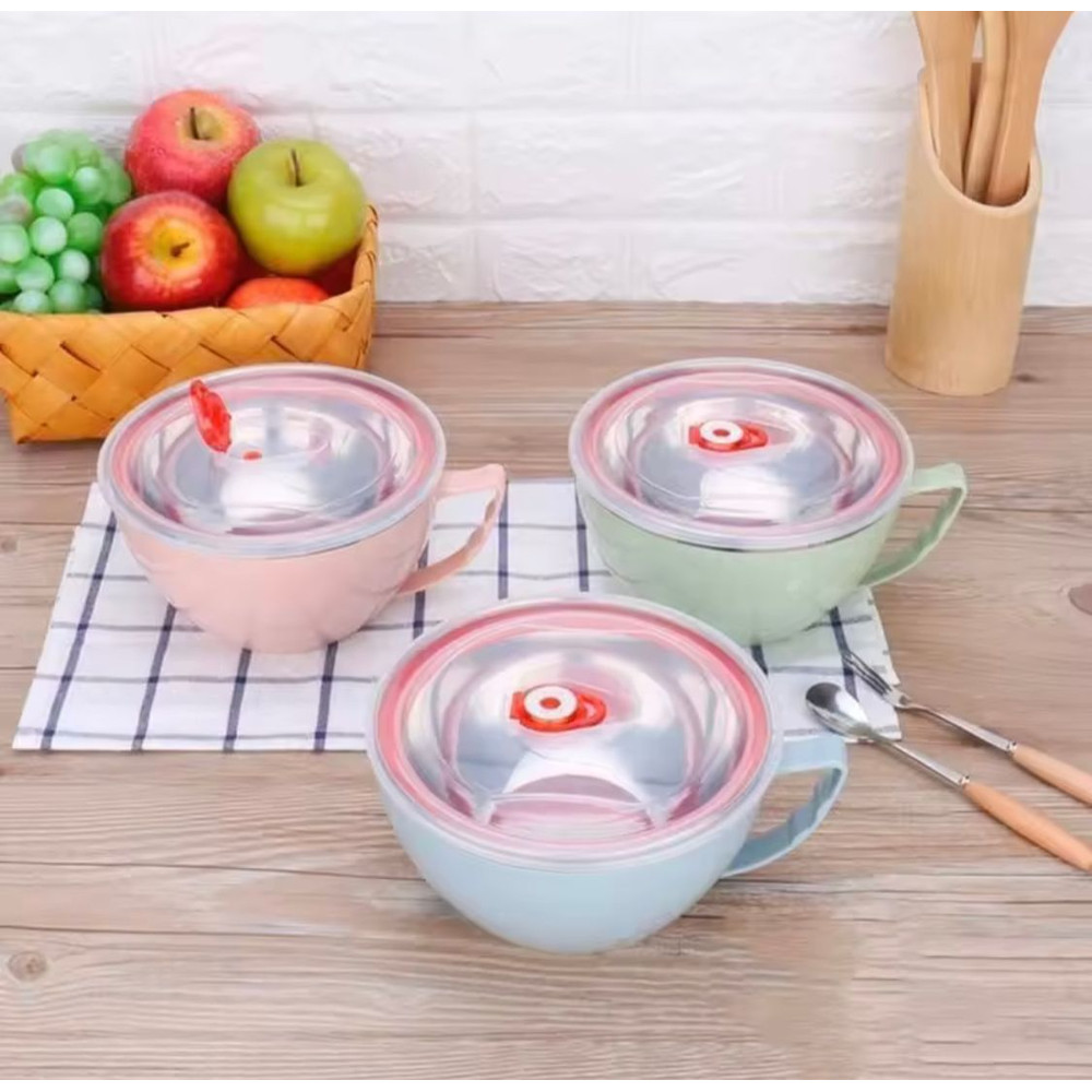 Stainless Steel Bowl With Handle 2