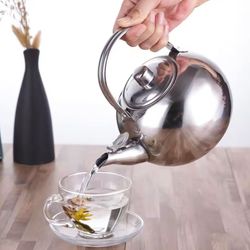 stainless steel water kettle teapot with infuser filter