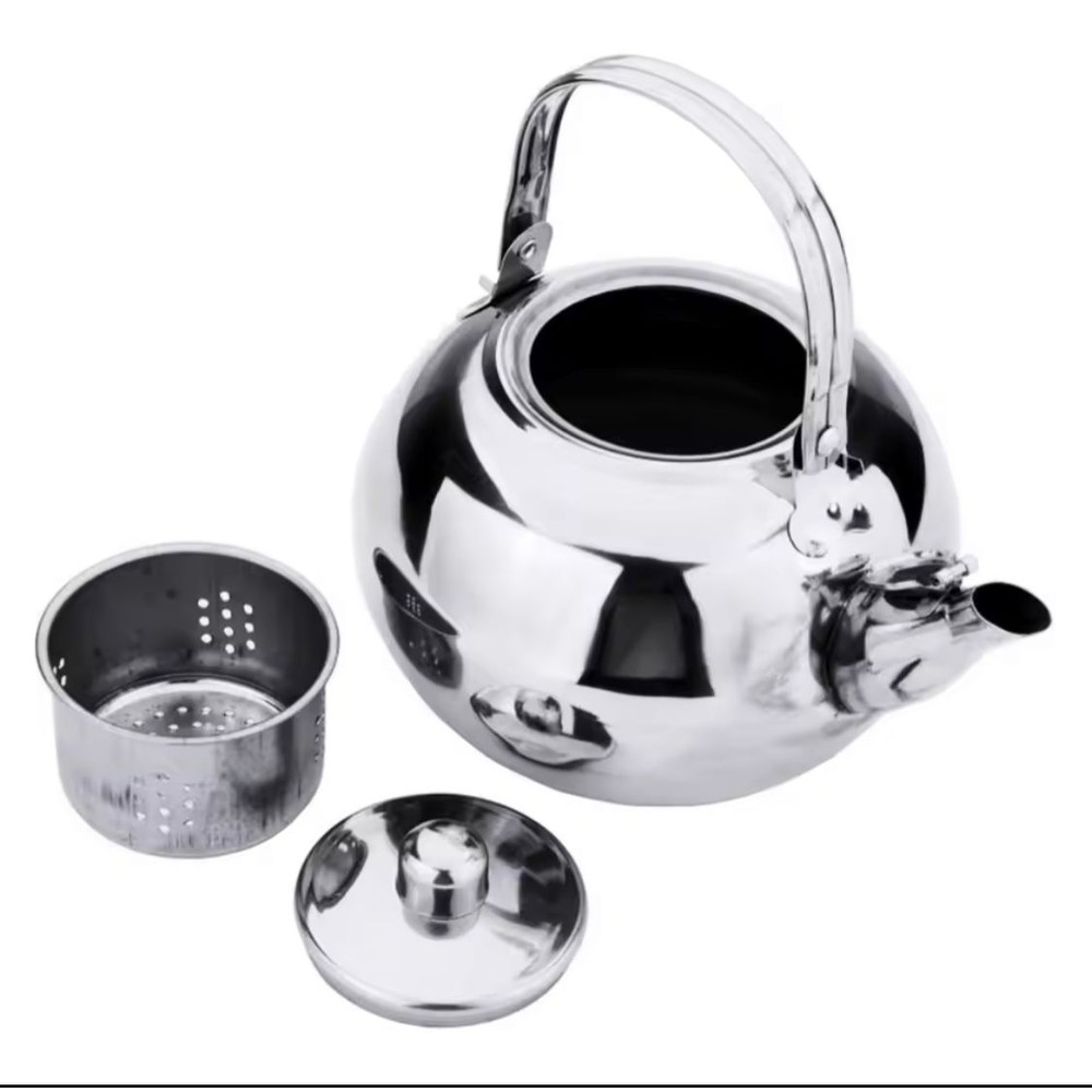 Stainless Steel Water Kettle Teapot With Infuser Filter 2