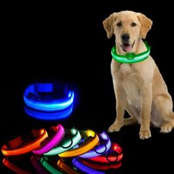 led dog collar light anti-lost collar for dogs