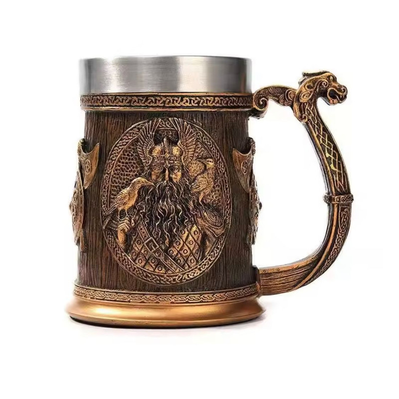 3D Viking Coffee Beer Mug 2