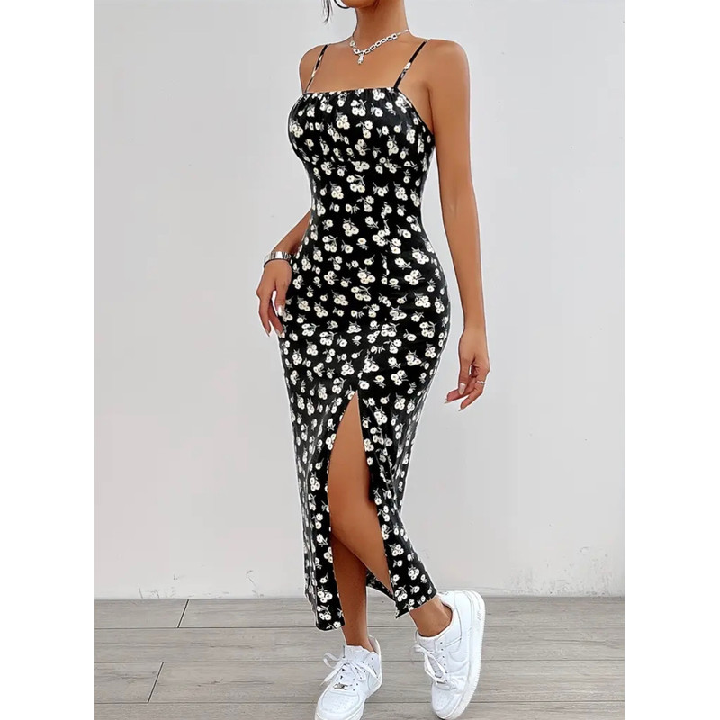 Flora Print SplitThing Cami Dress 0