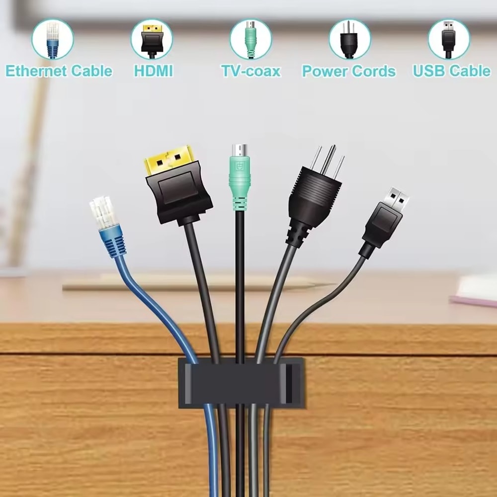 Selfadhesive Cable Organizer Cable Clamp Clips Holder Clamp For Management Car USB Data Cable Cord