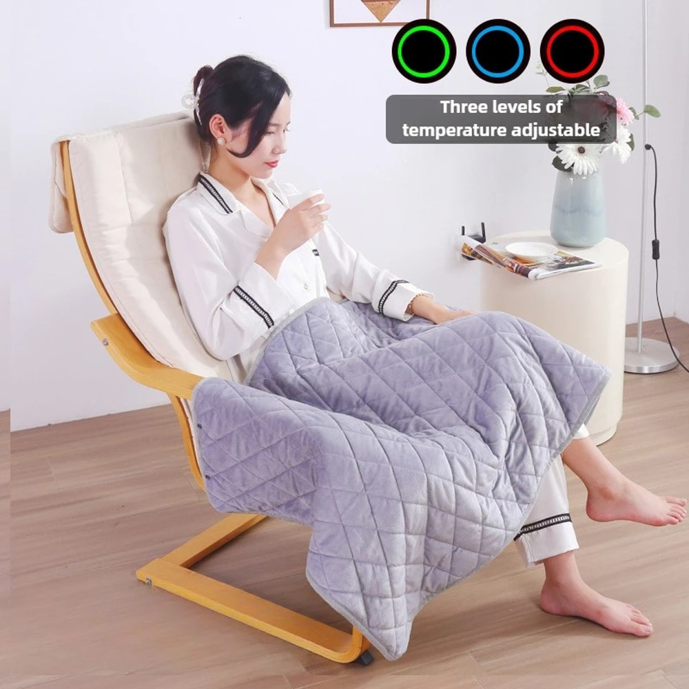Winter Warm Portable Electric Heating Blanket USB Heating Shawl Blanket Powered Warmer Bed For Home 1