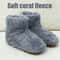 USB Heater Shoes Winter Warm Plush Heating Rechargeable Slippers Electric Snow Boots Foot Warmer 1