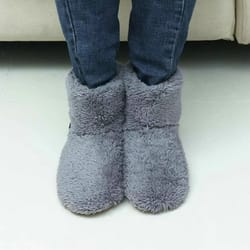 usb heater shoes, winter warm plush heating rechargeable slippers, electric snow boots foot warmer