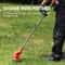 Cordless Handheld Electric Grass Trimmer Adjustable Lawn Mower Garden Tool For Yard Weed And Grass 2