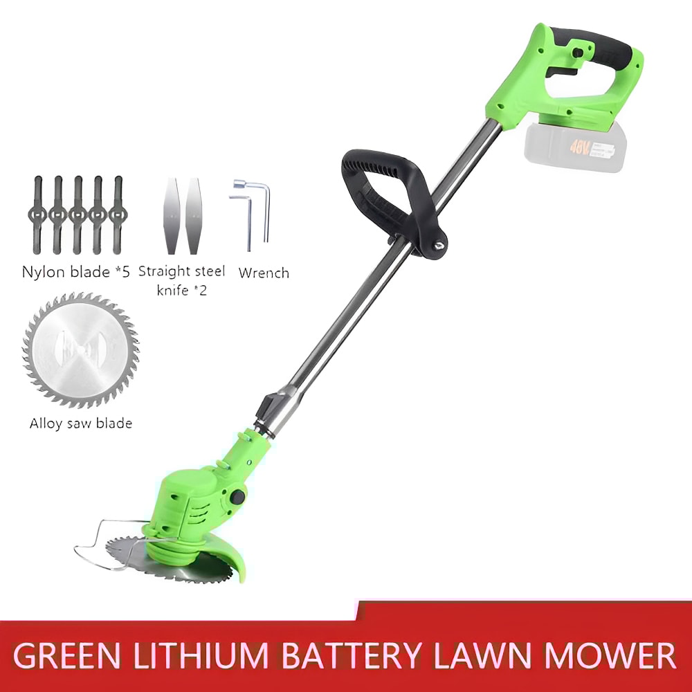 Cordless Handheld Electric Grass Trimmer Adjustable Lawn Mower Garden Tool For Yard Weed And Grass 7