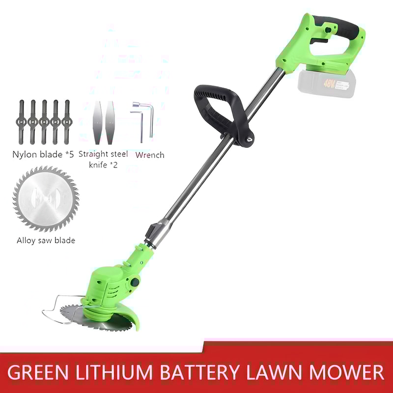 Cordless Handheld Electric Grass Trimmer Adjustable Lawn Mower Garden Tool For Yard Weed And Grass 7