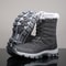 Winter Mens Snow Boots Warm Plush Antislip Outdoor Hiking Boots Womens Midlength Couple Sports Shoe 6