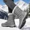Winter Mens Snow Boots Warm Plush Antislip Outdoor Hiking Boots Womens Midlength Couple Sports Shoe 5