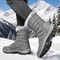 Winter Mens Snow Boots Warm Plush Antislip Outdoor Hiking Boots Womens Midlength Couple Sports Shoe 5