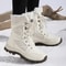 Winter Womens Snow Boots High Top Waterproof Ankle Boots Ladies Thick Plus Warm Snow Hiking Outdoor 1