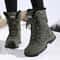 Winter Womens Snow Boots High Top Waterproof Ankle Boots Ladies Thick Plus Warm Snow Hiking Outdoor 2